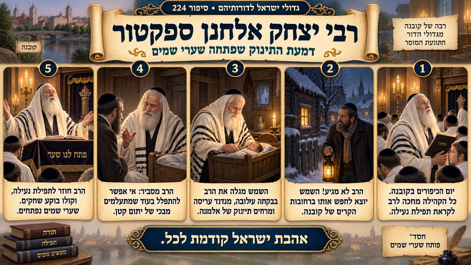 תמונת סיכום — תנועת המוסר: רבי יצחק אלחנן ספקטור